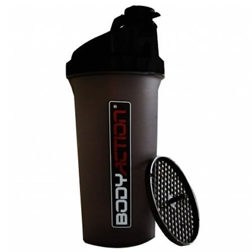 Coqueteleira - 600ml Preta - BodyAction
