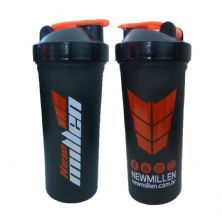 Coqueteleira - 600ml Preto/Laranja - New Millen