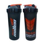 Coqueteleira - 600ml Preto/Laranja - New Millen