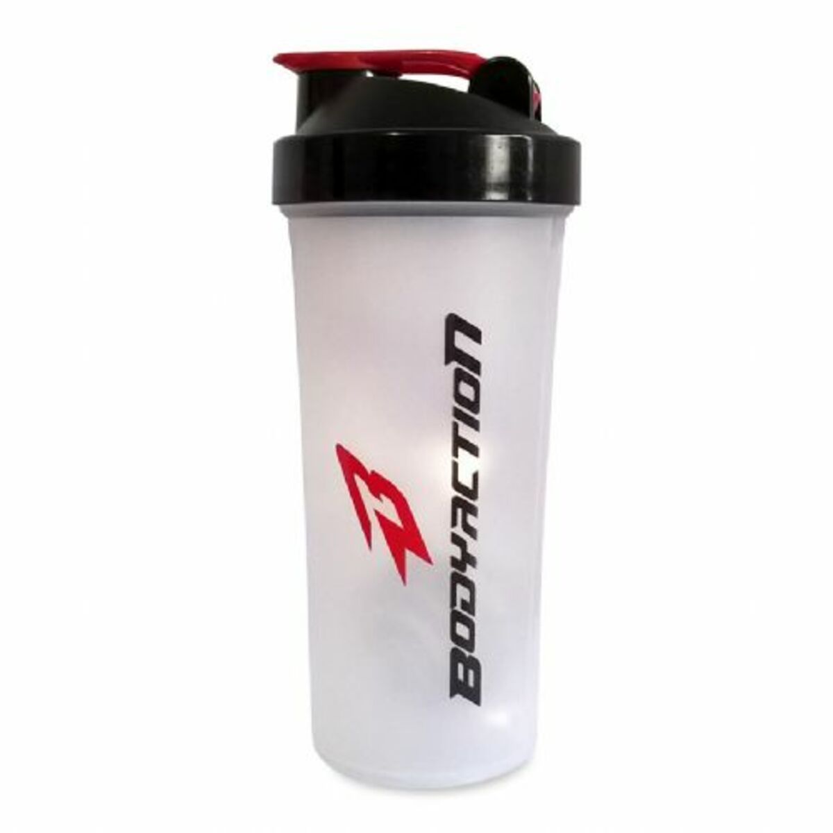 Coqueteleira - 600ml Preto/Vermelho - BodyAction