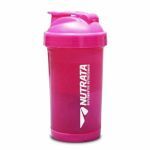 Coqueteleira - 600ml Rosa 2 doses - Nutrata