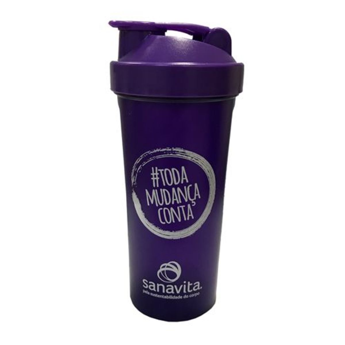 Coqueteleira - 600ml Roxa Tampa Roxa- Sanavita