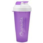 Coqueteleira - 600ml Roxo Tampa Branca - Sanavita