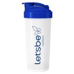 Coqueteleira 600ml Transparente e Azul - LetsBe Nutrition