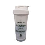 Coqueteleira - 600ml Verde e Branca - Lauton Nutrition