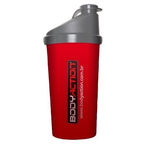 Coqueteleira - 600ml Vermelha - BodyAction