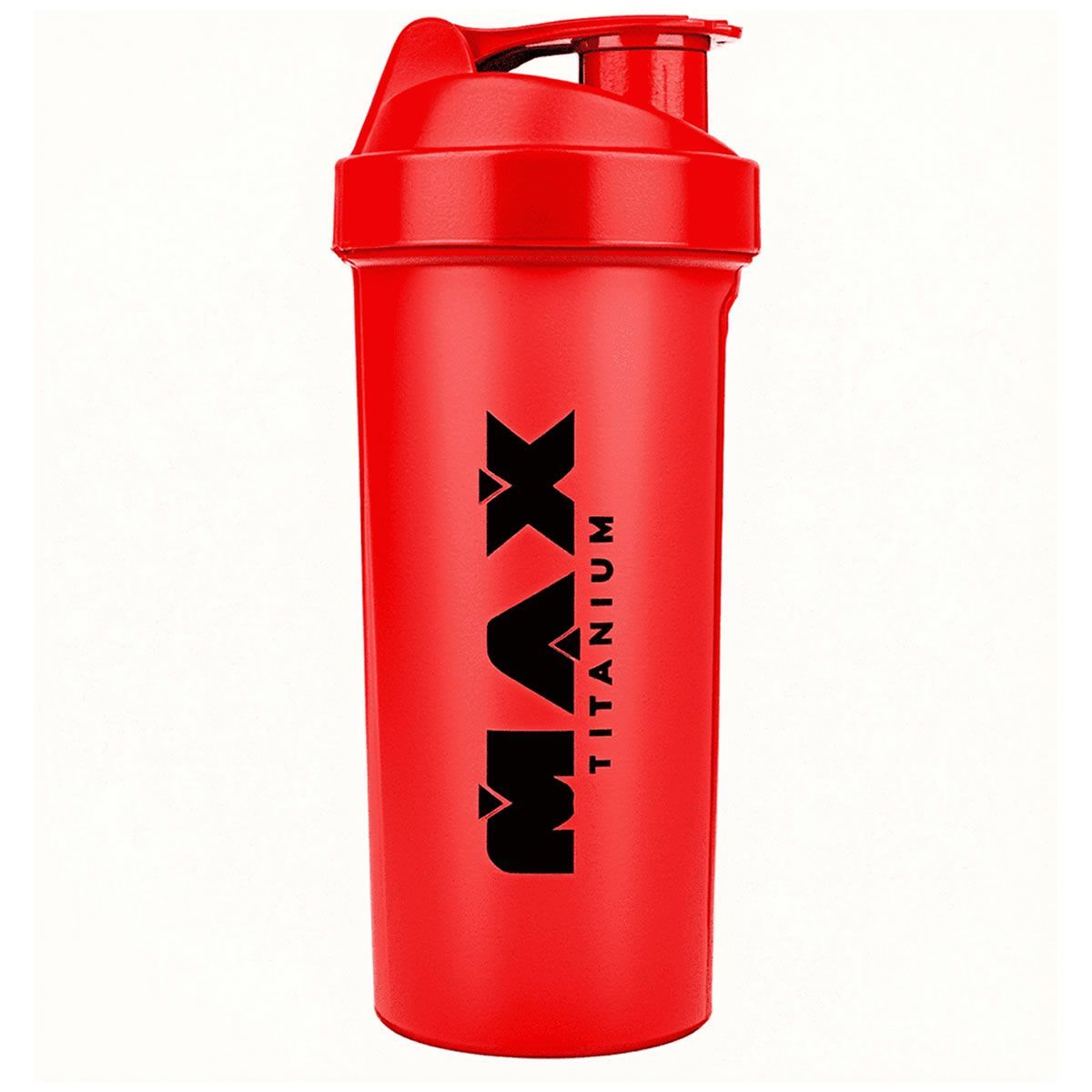 Coqueteleira - 700ml Vermelha - Max Titanium