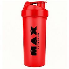 Coqueteleira - 700ml Vermelha - Max Titanium