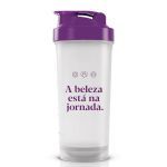 Coqueteleira A Beleza Est� Na Jornada - 600ml Transparente - Sanavita