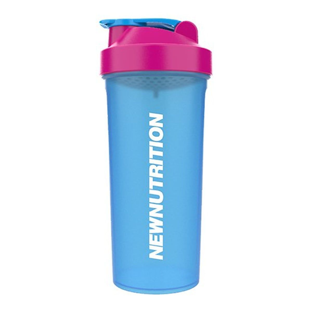 Coqueteleira Azul Com Tampa Rosa - NewNutrition