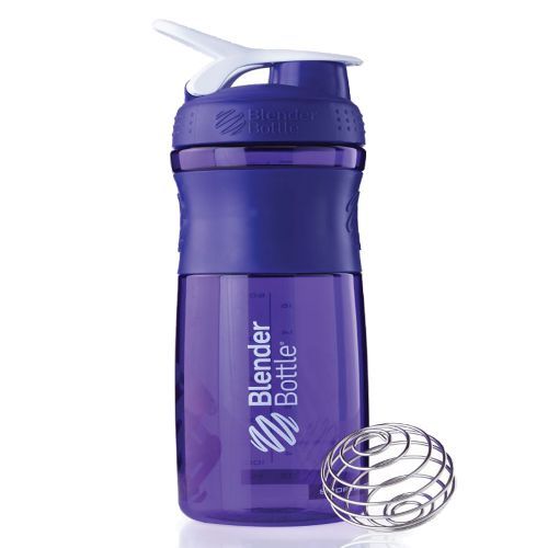 Coqueteleira Sportmixer 20oz - 590 ml Roxa/Branco - Blender Bottle
