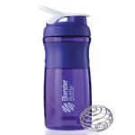 Coqueteleira Sportmixer 20oz - 590 ml Roxa/Branco - Blender Bottle