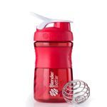Coqueteleira Sportmixer 28oz - 590 ml Vermelho/Branco - Blender Bottle