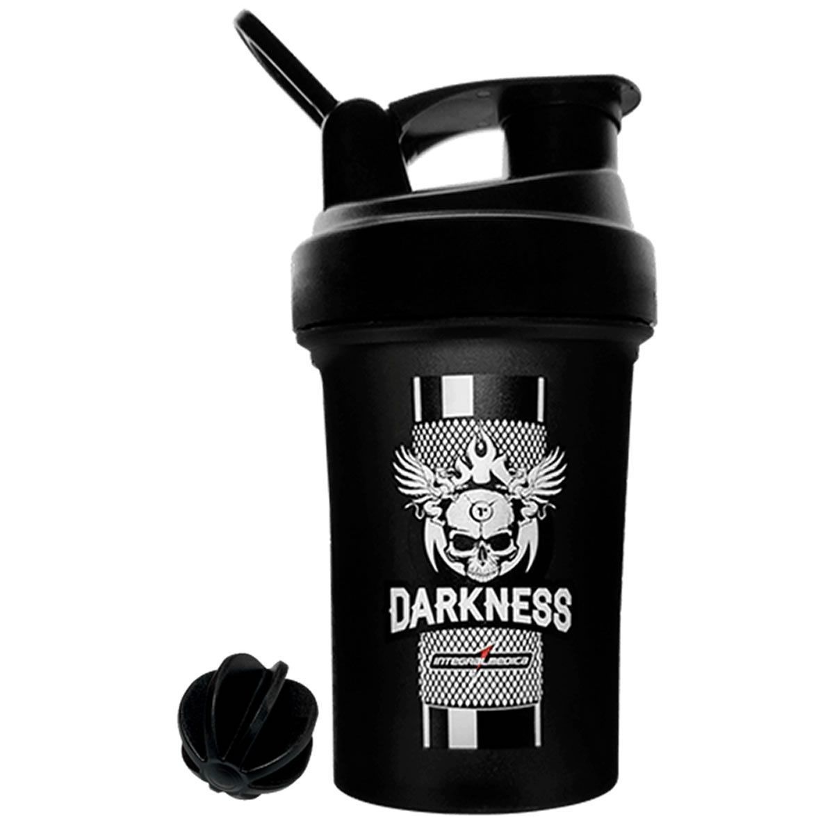 Coqueteleira Darkness 1 Dose - 450ml Preta - IntegralM�dica