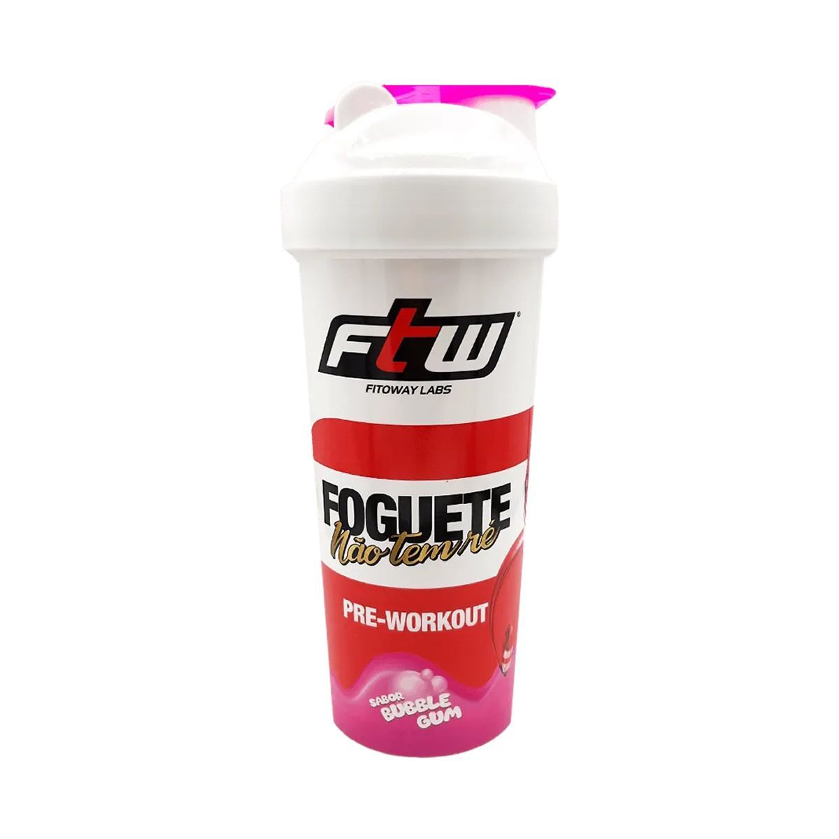 Coqueteleira Foguete N�o Tem R� - 700ml Bubble Gum - FTW