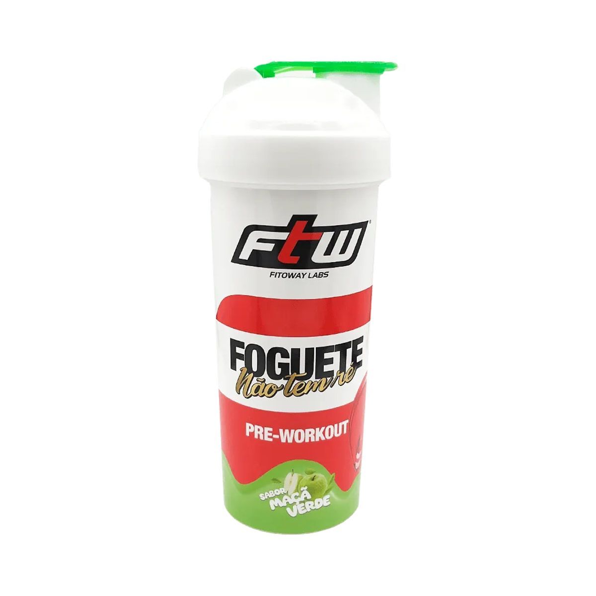 Coqueteleira Foguete N�o Tem R� - 700ml Ma�� Verde - FTW