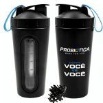 Kit 5X Coqueteleira Imp - 700ml Preta - Probi�tica