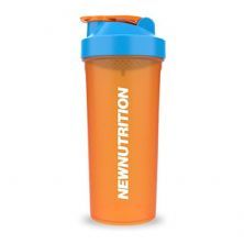 Coqueteleira Laranja Com Tampa Azul - NewNutrition