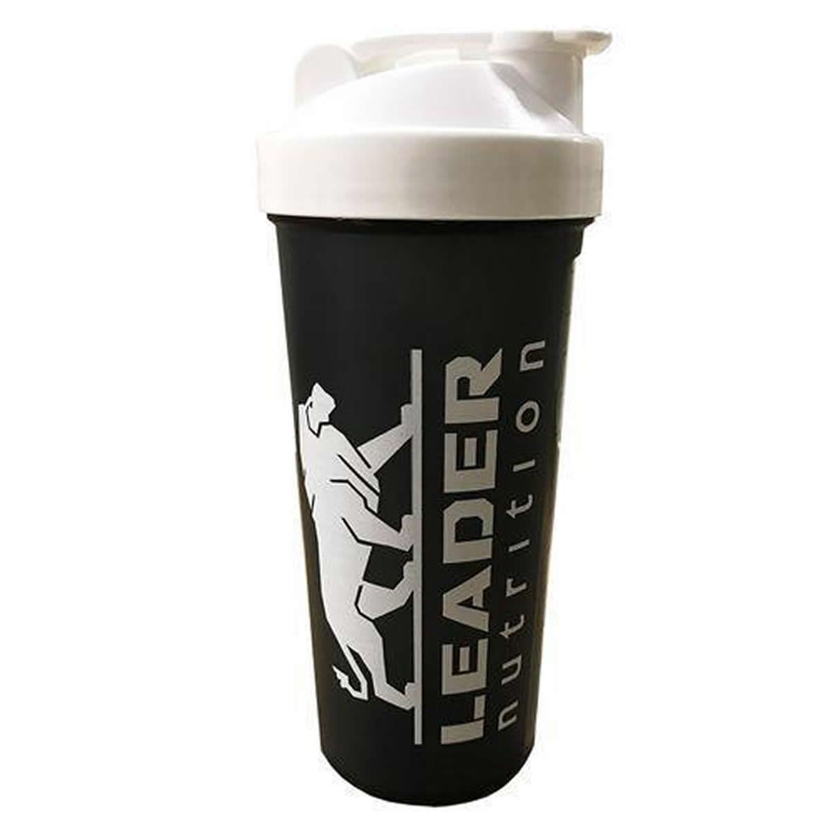 Coqueteleira Preta 600ml - Leader Nutrition