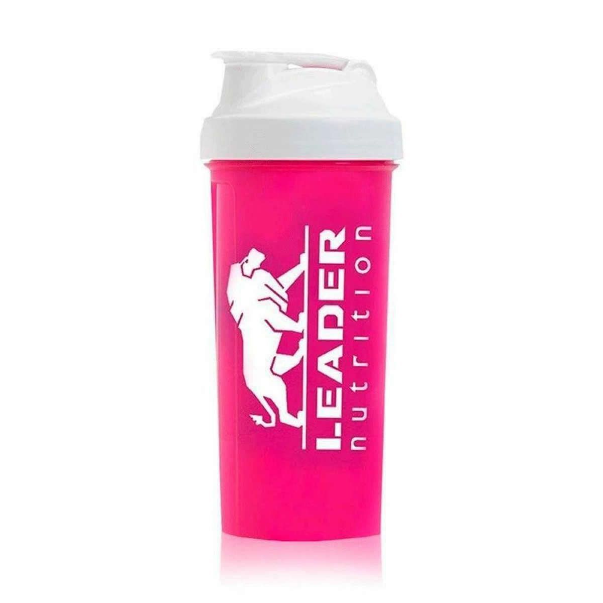 Coqueteleira Rosa 600ml - Leader Nutrition