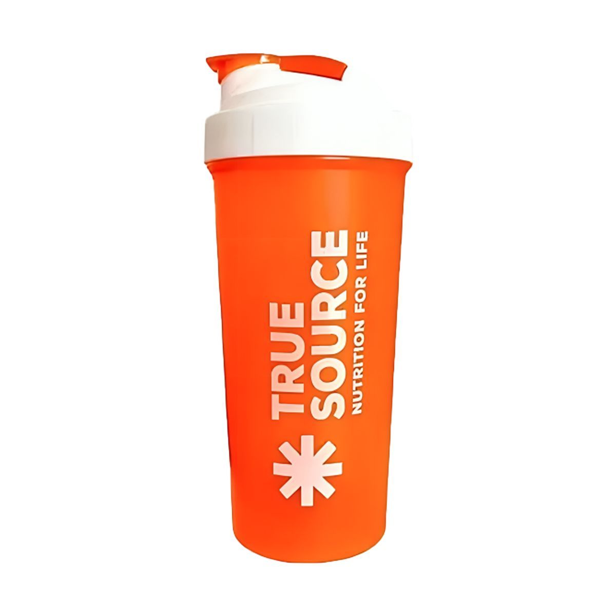 Coqueteleira Slim - 600ml Laranja E Branca - True Source
