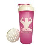 Coqueteleira Slim - 600ml Rosa/Fum� - OtimaNutri