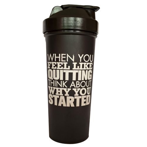 Coqueteleira Slim - 600ml Preto/Fum� - OtimaNutri