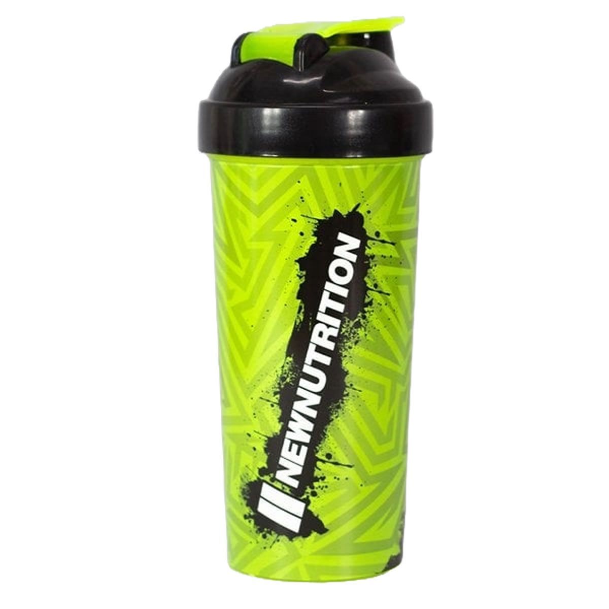 Coqueteleira Slim Estampada - 600ml Verde Neon - NewNutrition