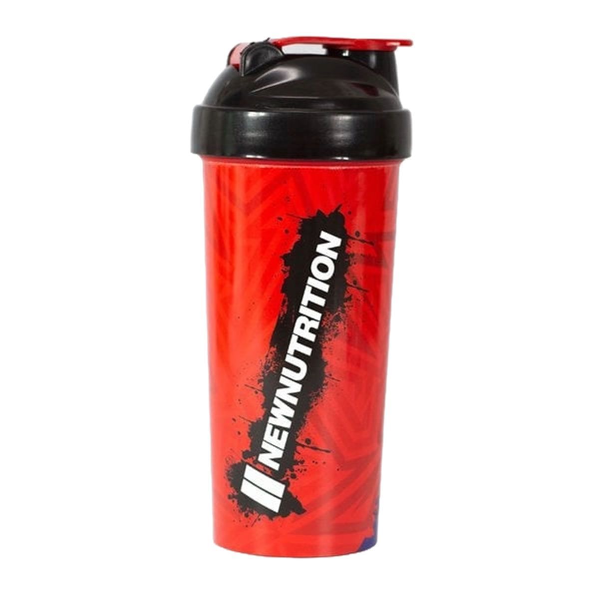 Coqueteleira Slim Estampada - 600ml Vermelha - NewNutrition