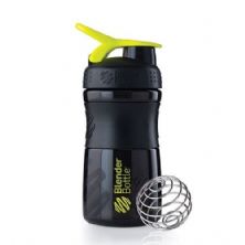 Coqueteleira Sportmixer 20oz - 590 ml Preto/Verde - Blender Bottle