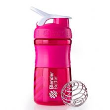 Coqueteleira Sportmixer 20oz - 590 ml Rosa/Branco - Blender Bottle