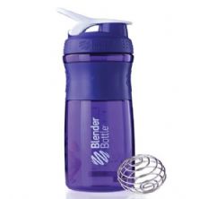 Coqueteleira Sportmixer 20oz - 590 ml Roxa/Branco - Blender Bottle