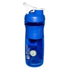 Coqueteleira Sportmixer 28oz - 830 ml Azul/Branco - Blender Bottle