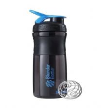 Coqueteleira SuportMixer - 500ml Preto/Azul - Blender Bottle
