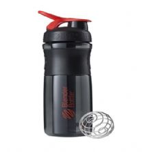Coqueteleira SuportMixer - 500ml Preto/Vermelho - Blender Bottle