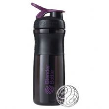 Coqueteleira SuportMixer - 760ml Preto/Ameixa - Blender Bottle