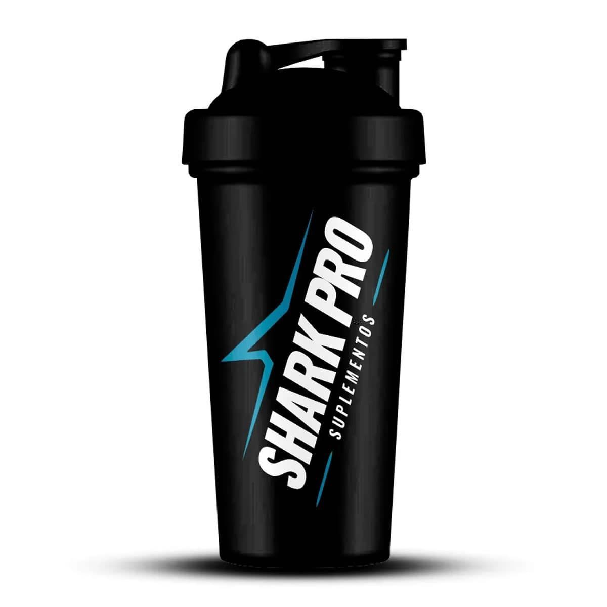 Coqueteleira Tradicional - 600ml Preta - Shark Pro