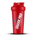 Coqueteleira Tradicional - 600ml Vermelho - Shark Pro