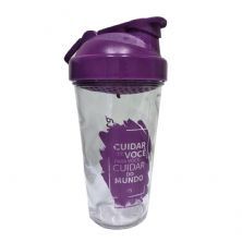 Coqueteleira Transparente/Roxo 500ml - Sanavita