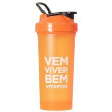 Coqueteleira Vem Viver Bem - 600ml  Laranja - Vitafor