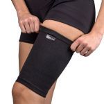 Coxal El�stico Compress�o Moderada de Fibra de Bambu - Preto Tamanho �nico -  Vollo Sports