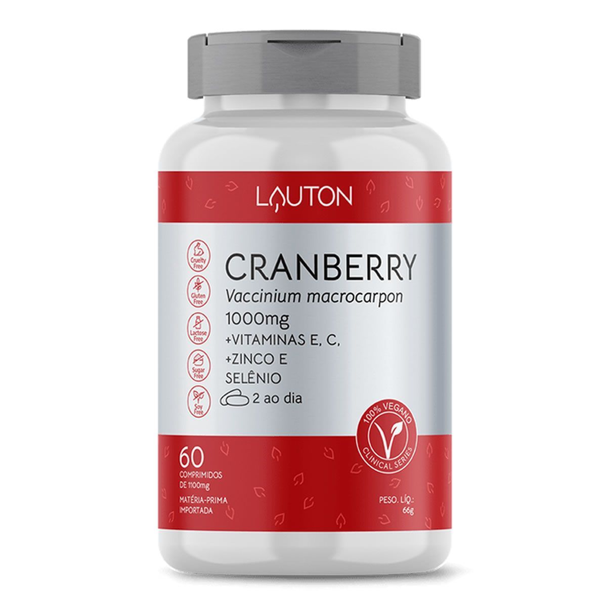 Cranberry 1000mg - 60 Comprimidos - Lauton Nutrition