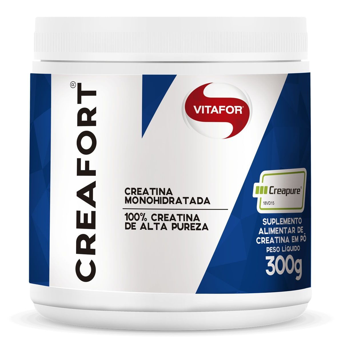 Creafort Creapure Creatina - 300g - Vitafor*** LACRE INTERNO AVARIADO *** Data Venc. 30/04/2023