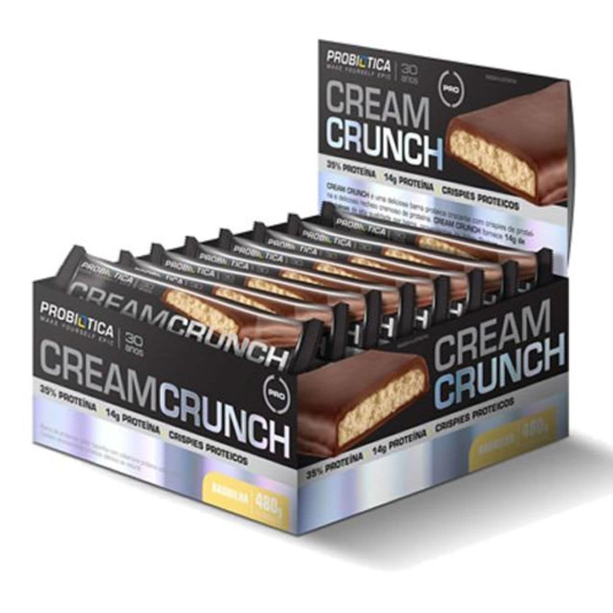 Cream Crunch - 12 Unidades Baunilha - Probiotica