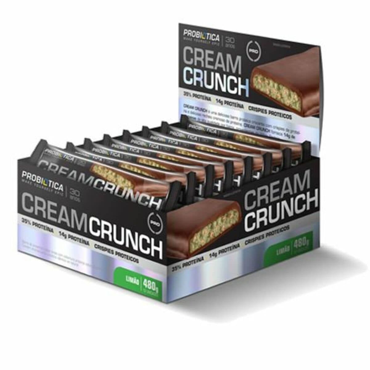 Cream Crunch - 12 Unidades Lim�o - Probiotica