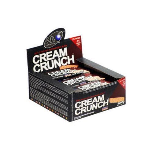 Cream Crunch Bar - Caixa com 12 barras de 40g Morango - Probi�tica