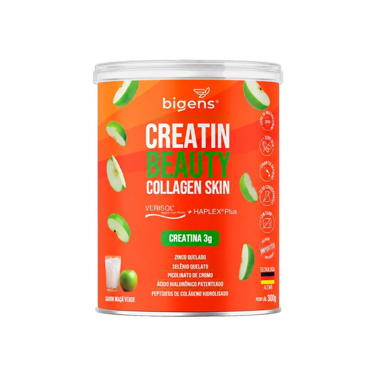 Creatin Beauty Collagen Skin - 300g Ma�� Verde - Bigens