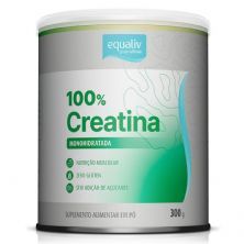 Creatina 100% Monohidratada - 300g Sem Sabor - Equaliv