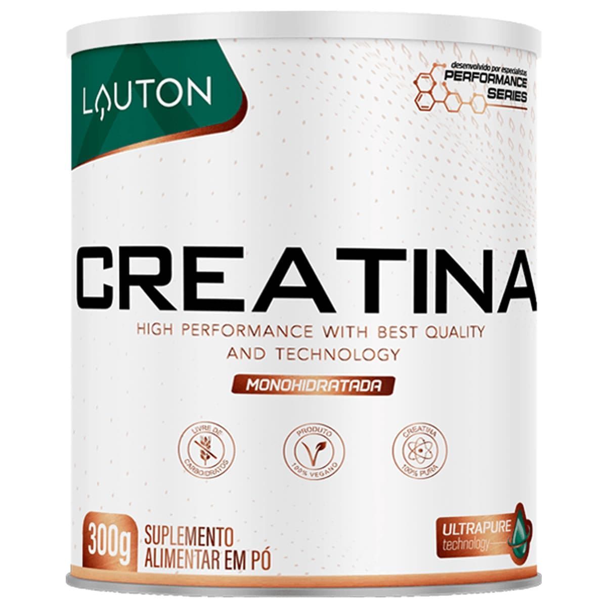 Creatina 100% Pure - 300g Sem Sabor - Lauton Nutrition