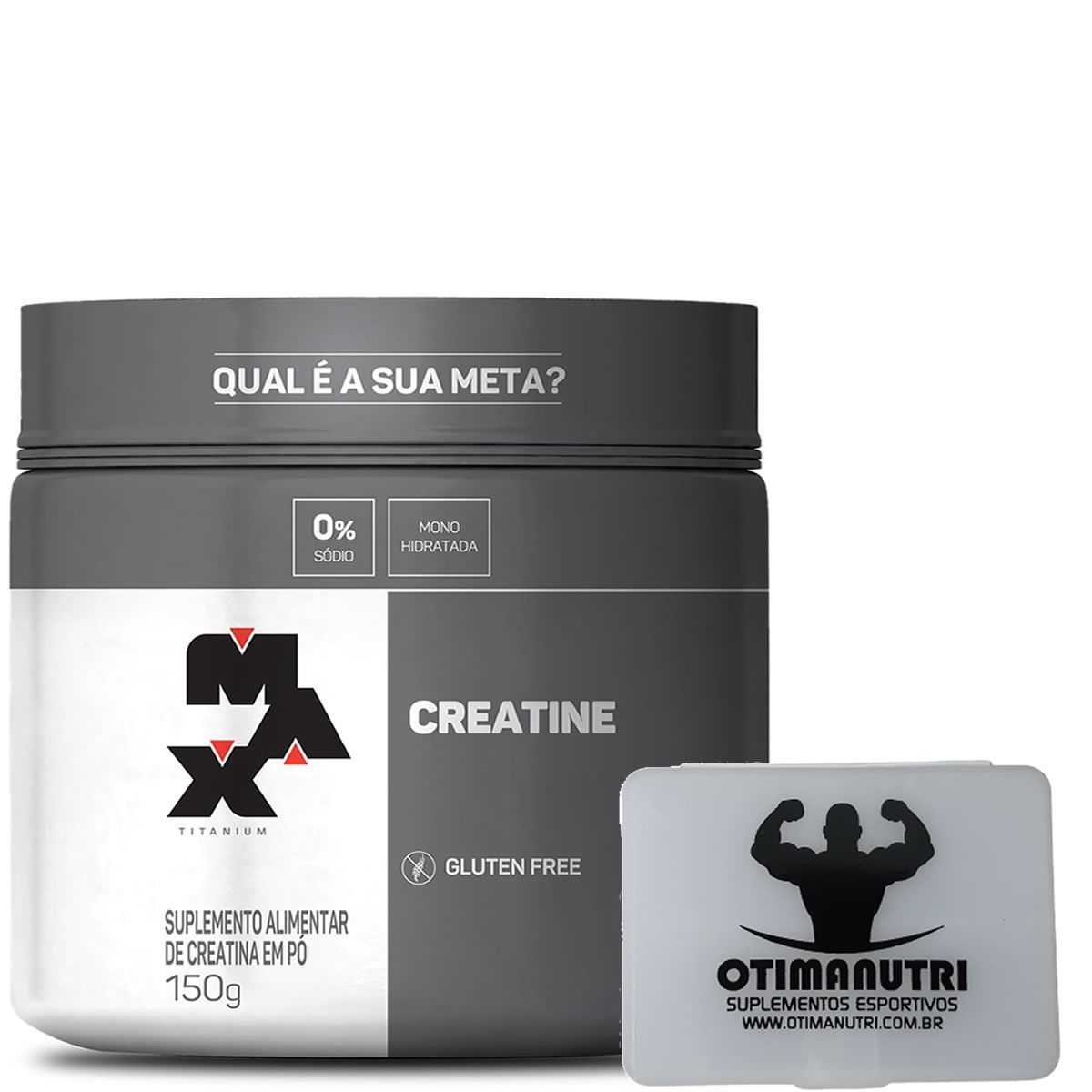 Creatina 150g  + Porta C�psula - Max Titanium